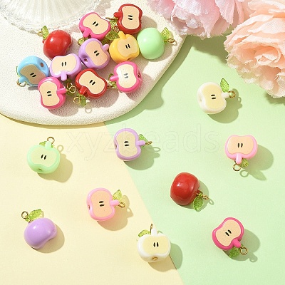 20Pcs Acrylic Pendants PALLOY-YW00129-1