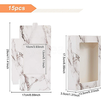 Marble Texture Pattern Paper Gift Boxes CON-BC0006-24B-1