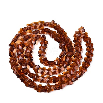 Transparent Glass Beads Strands GLAA-Q118-01A-B09-1