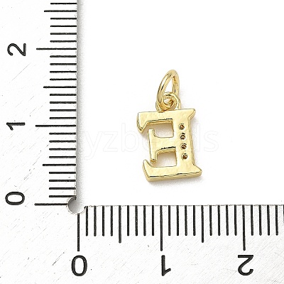 Brass Micro Pave Cubic Zirconia Charms KK-I382-03G-E-1