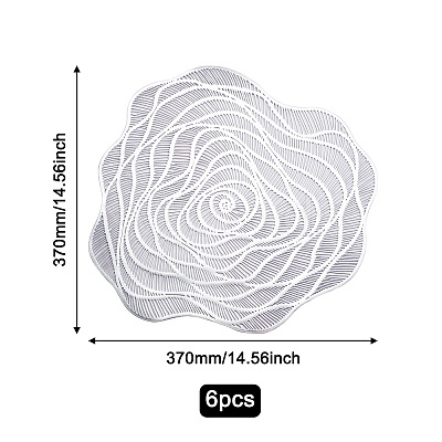 Hollow Rose PVC Hot Pads Holders X1-BT-TAC0001-03A-1