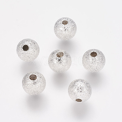 Brass Textured Beads KK-EC248-S-NF-1