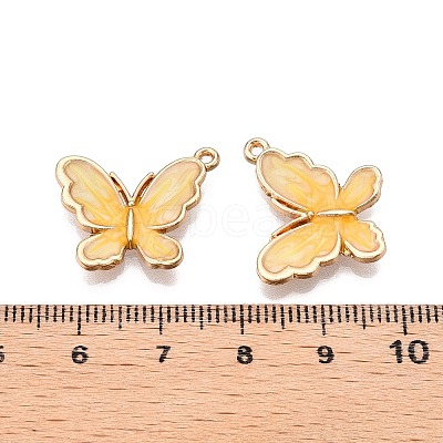 Rack Plating Alloy Enamel Pendants ENAM-N056-364KCG-01-1