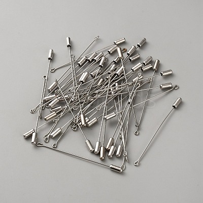 304 Stainless Steel Eye Pins Brooch Findings STAS-TAC0024-05B-1