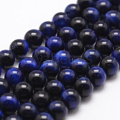 Natural Tiger Eye Bead Strands G-D840-54-10mm-02-1