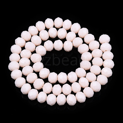 Opaque Solid Color Glass Beads Strands X-EGLA-A034-P10mm-D33-1