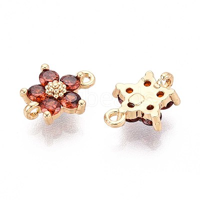 Brass Micro Cubic Zirconia Links KK-N231-27-NF-1