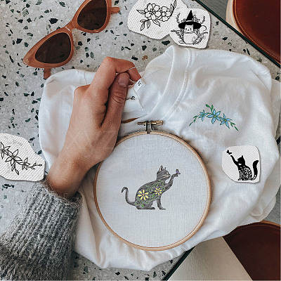 PVA Water-soluble Embroidery Aid Drawing Sketch DIY-WH0514-009-1
