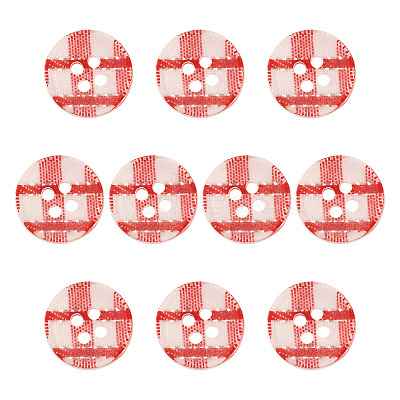 10Pcs Resin Buttons BUTT-TA0001-45B-1