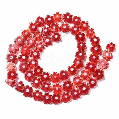 Handmade Millefiori Glass Bead Strands X-LAMP-J035-6mm-29-1
