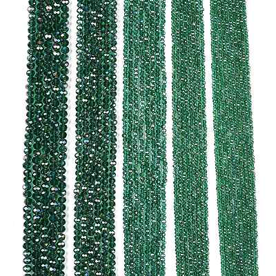 Electroplate Glass Beads Strands EGLA-A044-T2mm-B18-1