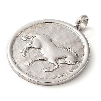 Non-Tarnish 304 Stainless Steel Pendants STAS-C086-06D-P-1