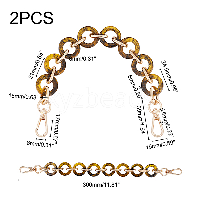 2 Strand Round Resin Bag Handles FIND-WR0003-95B-1