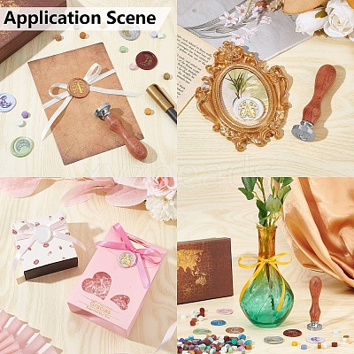 DIY Scrapbook Wax Seal Stamp Sets AJEW-WH0432-026-1