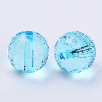 Transparent Acrylic Beads TACR-Q254-10mm-V40-1