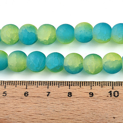 Crackle Glass Beads X1-GLAA-N009-10mm-10-1