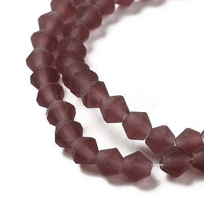 Imitate Austrian Crystal Frosted Glass Beads Strands GLAA-F029-TM3mm-B05-1