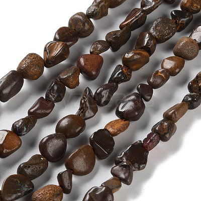 Natural Soil Opal Beads Strands G-P497-01C-13-1