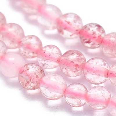 Natural Strawberry  Quartz Beads Strands G-A177-04-14-1