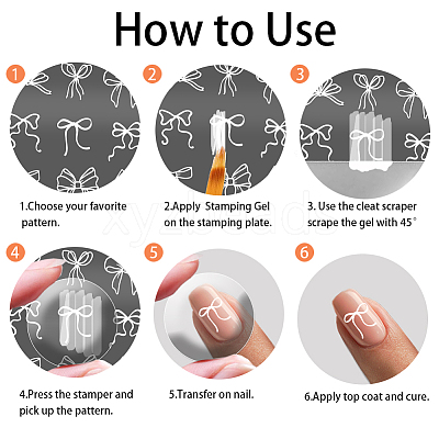 Stainless Steel DIY Nail Art Templates MRMJ-WH0092-050-1