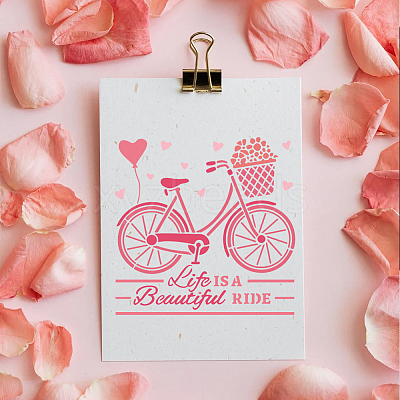 1Pc PET Hollow Out Drawing Painting Stencils DIY-MA0002-47B-1