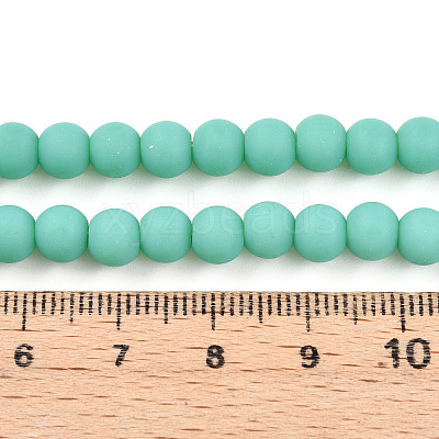 Opaque Glass Beads Strands X-GLAA-T032-P6mm-MD12-1