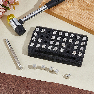 DIY Letter and Number Stamping Punch Tool Set TOOL-WH0164-02P-02-1