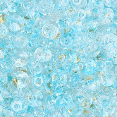 Baking Paint Transparent Glass Beads DGLA-T004-07E-1