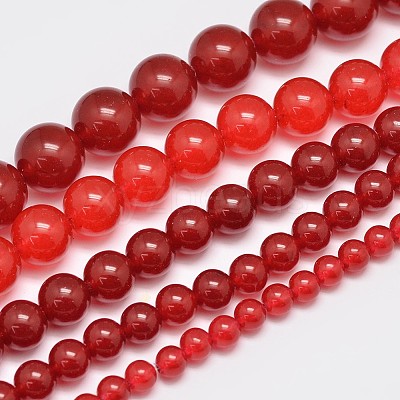 Natural & Dyed Malaysia Jade Bead Strands G-A146-10mm-A02-1