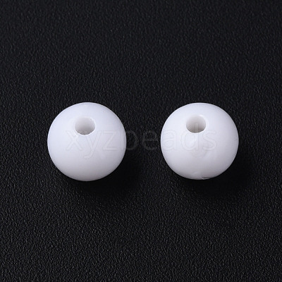 Opaque Acrylic Beads MACR-S370-C8mm-01-1