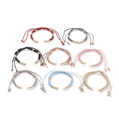 Adjustable Polyester Braided Cord Bracelet Making AJEW-JB00892-1