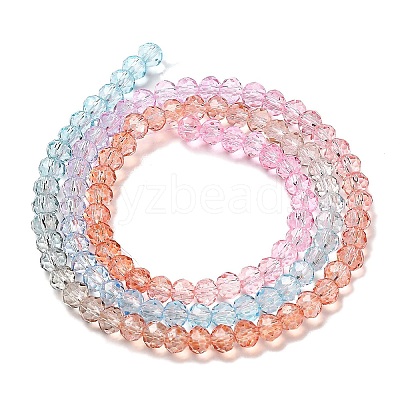 Transparent Painted Glass Beads Strands DGLA-A034-T3mm-A19-1