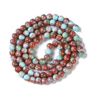 Baking Paint Glass Bead Strands GLAA-H031-01B-04-1