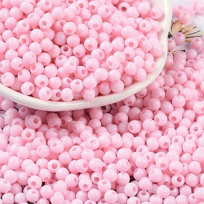 Opaque Acrylic Beads SACR-A007-01A-01-1