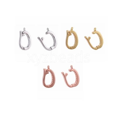 Brass Micro Pave Cubic Zirconia Enhancer Shortener Pendant Bails ZIRC-P007-03-NR-1