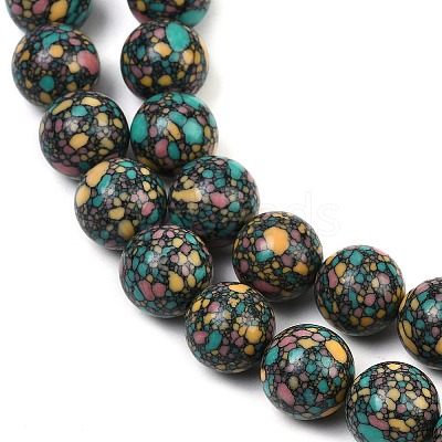 Natural Agate Beads Strands G-U030-C01-12mm-1