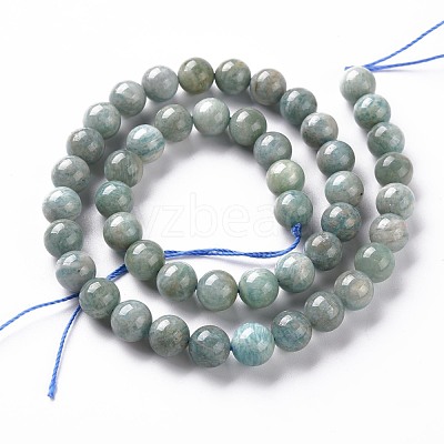 Natural Amazonite Beads Strands G-S333-8mm-005-1