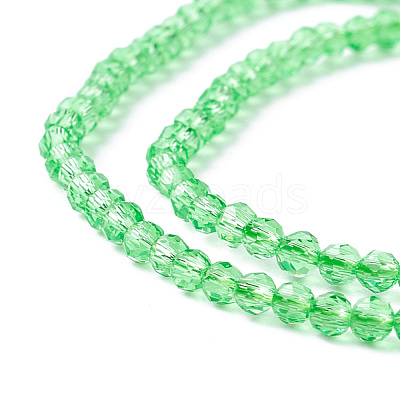 Transparent Glass Beads Strands GLAA-C019-01A-27-1