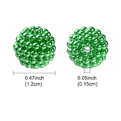 Imitation Pearl Acrylic Beads OACR-FS0001-45C-1