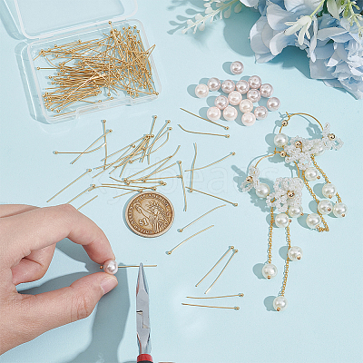 150Pcs 304 Stainless Steel Ball Head Pins STAS-UN0058-93E-G-1