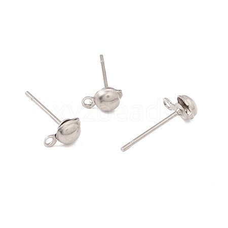 Non-Tarnish 304 Stainless Steel Stud Earring Findings STAS-P307-17B-P-1