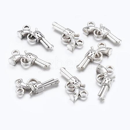 Gun Alloy Pendants X-EA11007Y-1