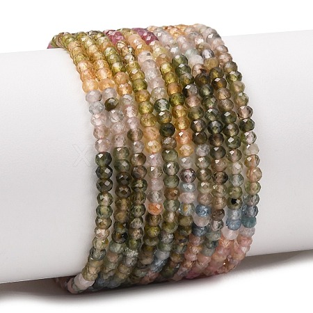 Gradient Color Natural Multicolor Tourmaline Beads Strands G-D110-C02-02-1