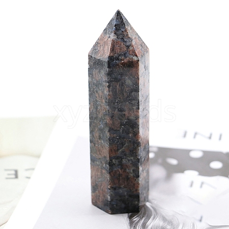 Point Tower Natural Glaucophane Healing Stone Wands PW-WG027AD-09-1