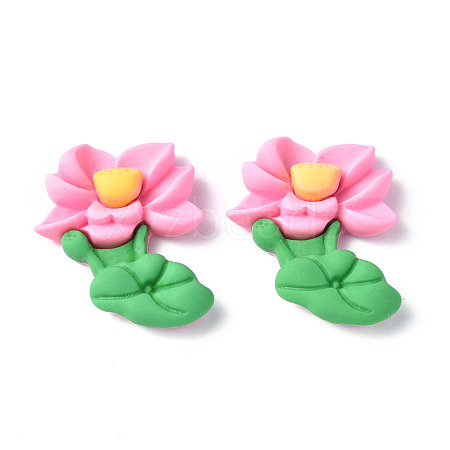Opaque Resin Cabochons CRES-P023-04B-1