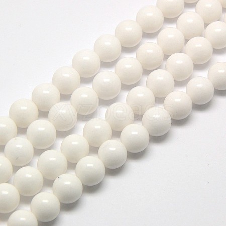 Natural Malaysia Jade Bead Strands X-G-M101-6mm-10-1