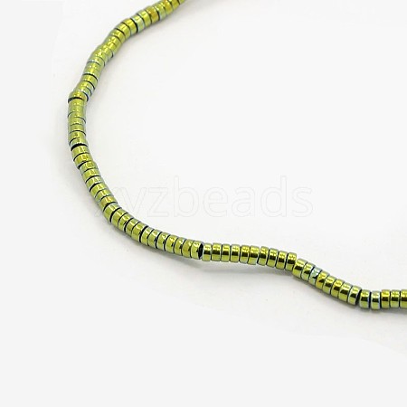 Grade A Electroplate Non-magnetic Synthetic Hematite Heishi Beads Strands G-M045-2mm-12-1