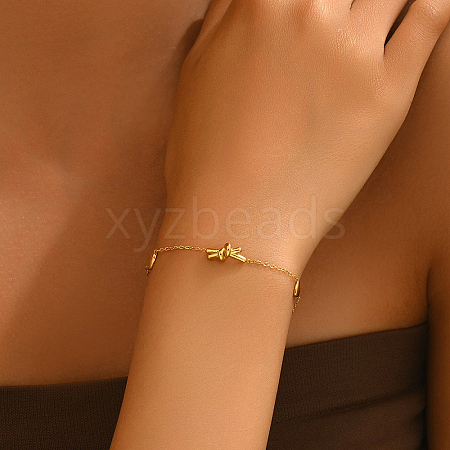 Elegant Stainless Steel Link Bracelets VR7630-1-1