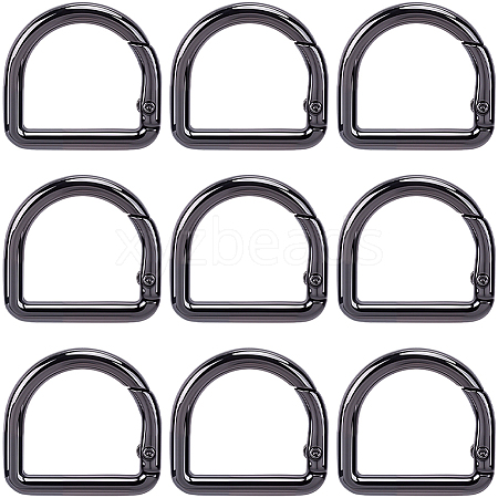 12Pcs Alloy Spring Gate Rings FIND-CN0002-49B-1