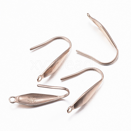 Ion Plating(IP) 316 Surgical Stainless Steel Earring Hooks X-STAS-H392-03RG-1